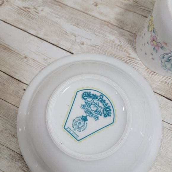 Cabbage Patch Kid 1985 First Edition Dish Set Plate Bowl Saucer - Picture 7 of 16